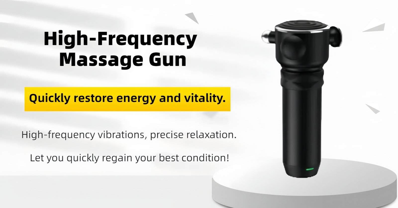 High-Frequency Massage Gun: How to Relieve Neck and Shoulder Pain and Muscle Tension Caused by Prolonged Sitting