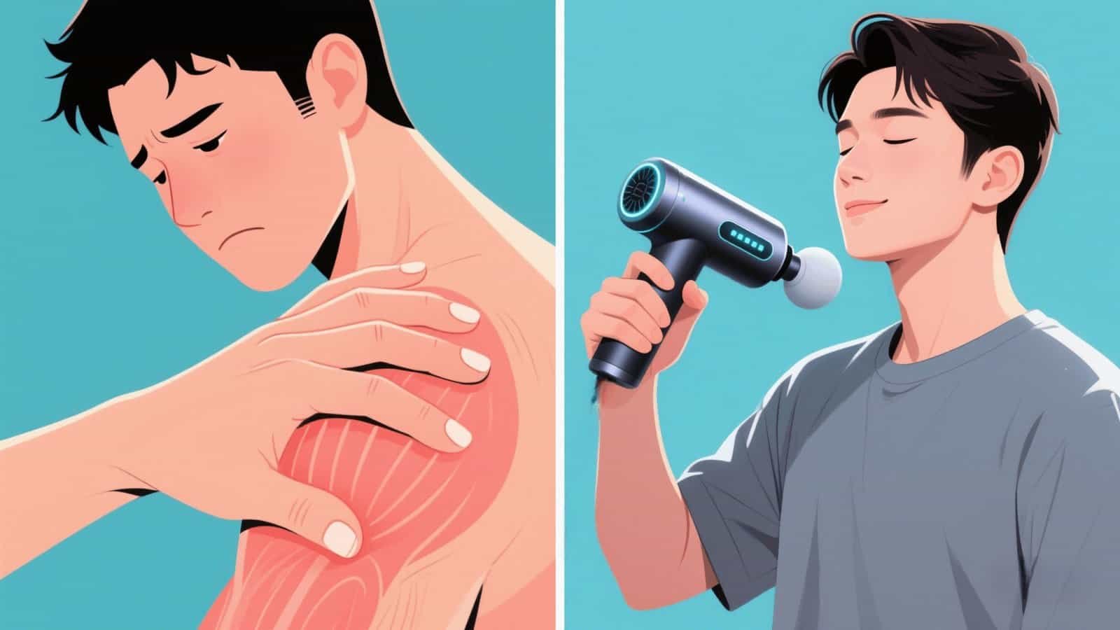 rubbing vs massage gun for knots