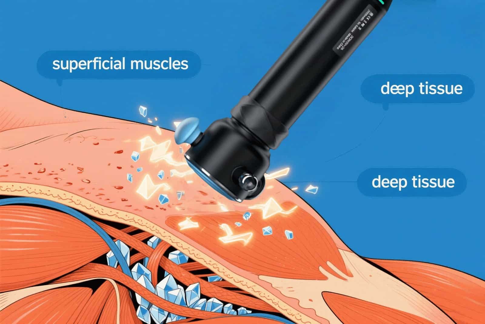 alt text: Deep tissue massage gun