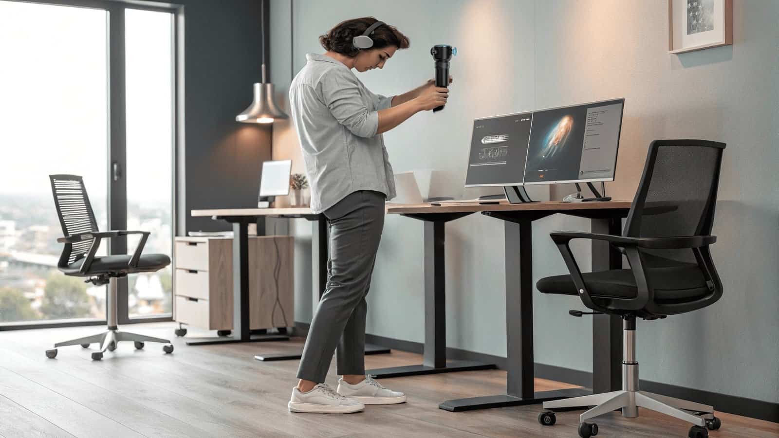 standing desk back relief