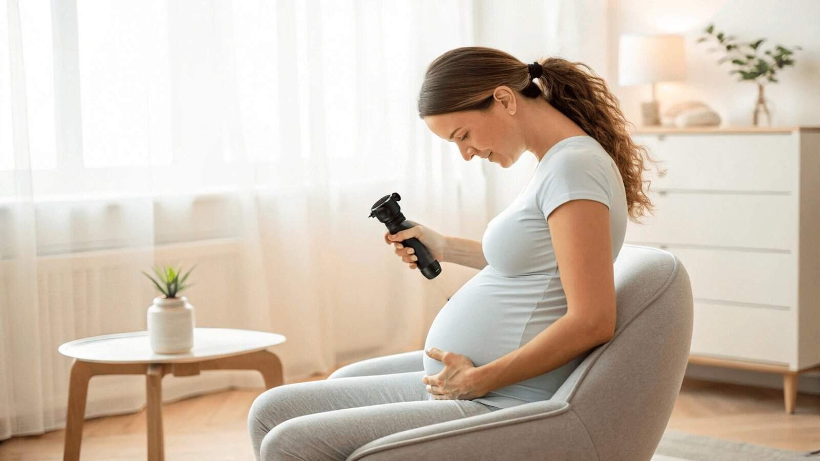 safe pregnancy massage gun technique