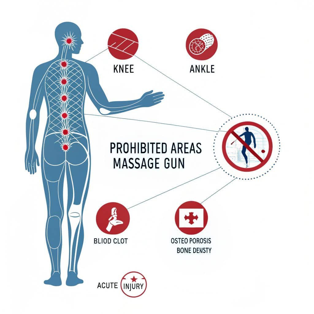 alt text: When to avoid massage gun