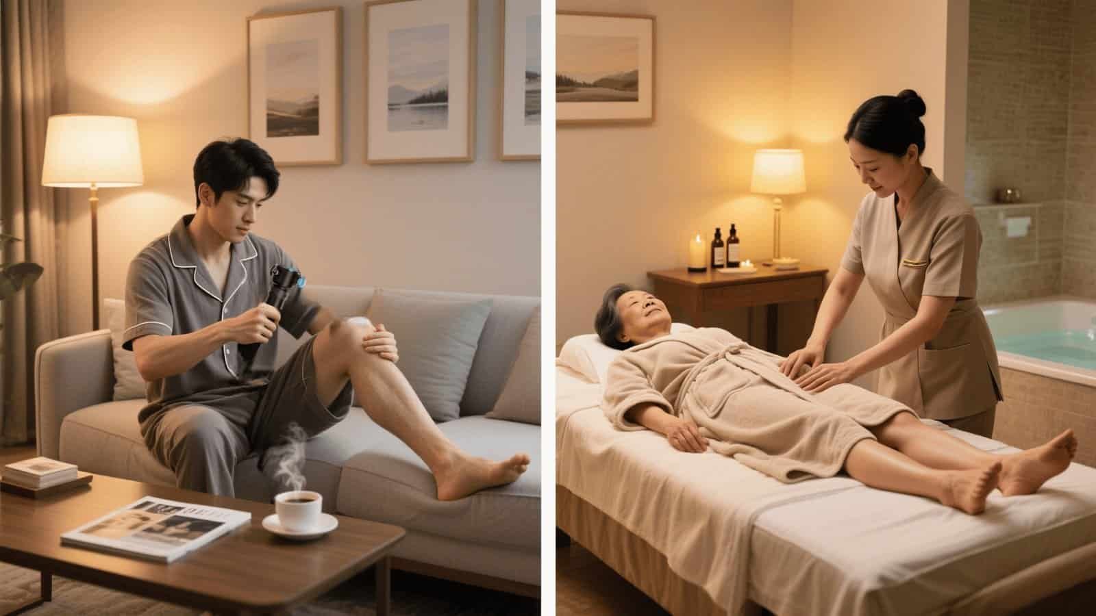 massage gun vs manual massage