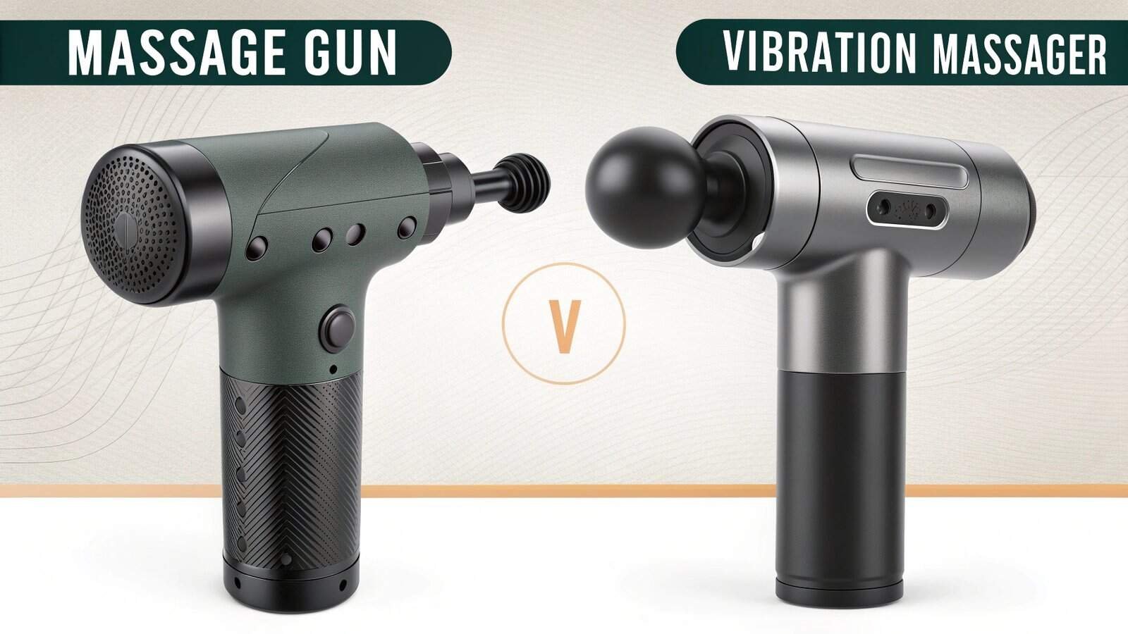 Massage gun and vibration massager for sports rehabilitation and muscle recovery, professional-grade therapy equipment for pain relief and muscle relaxation.