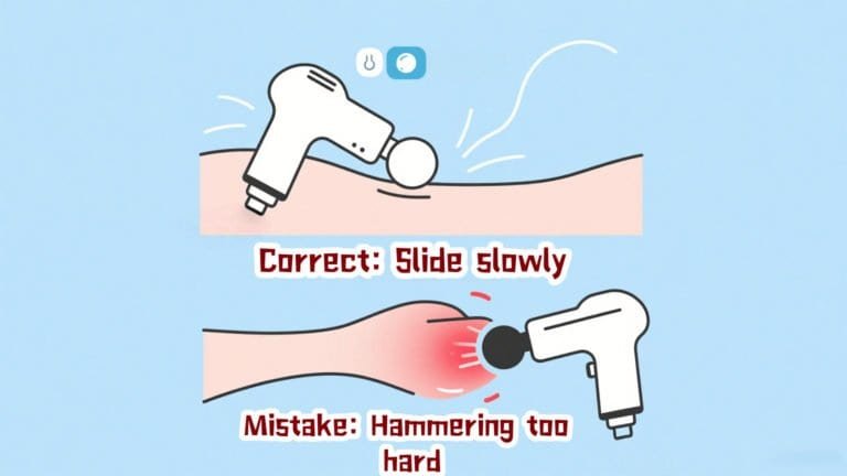 Do you press extra hard with a massage gun?