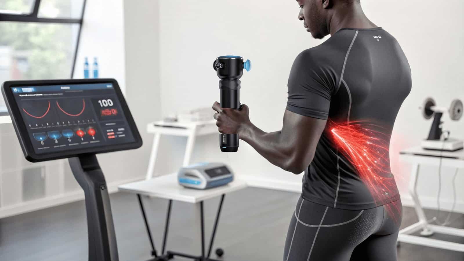 Lightweight ergonomic therapy gun grip