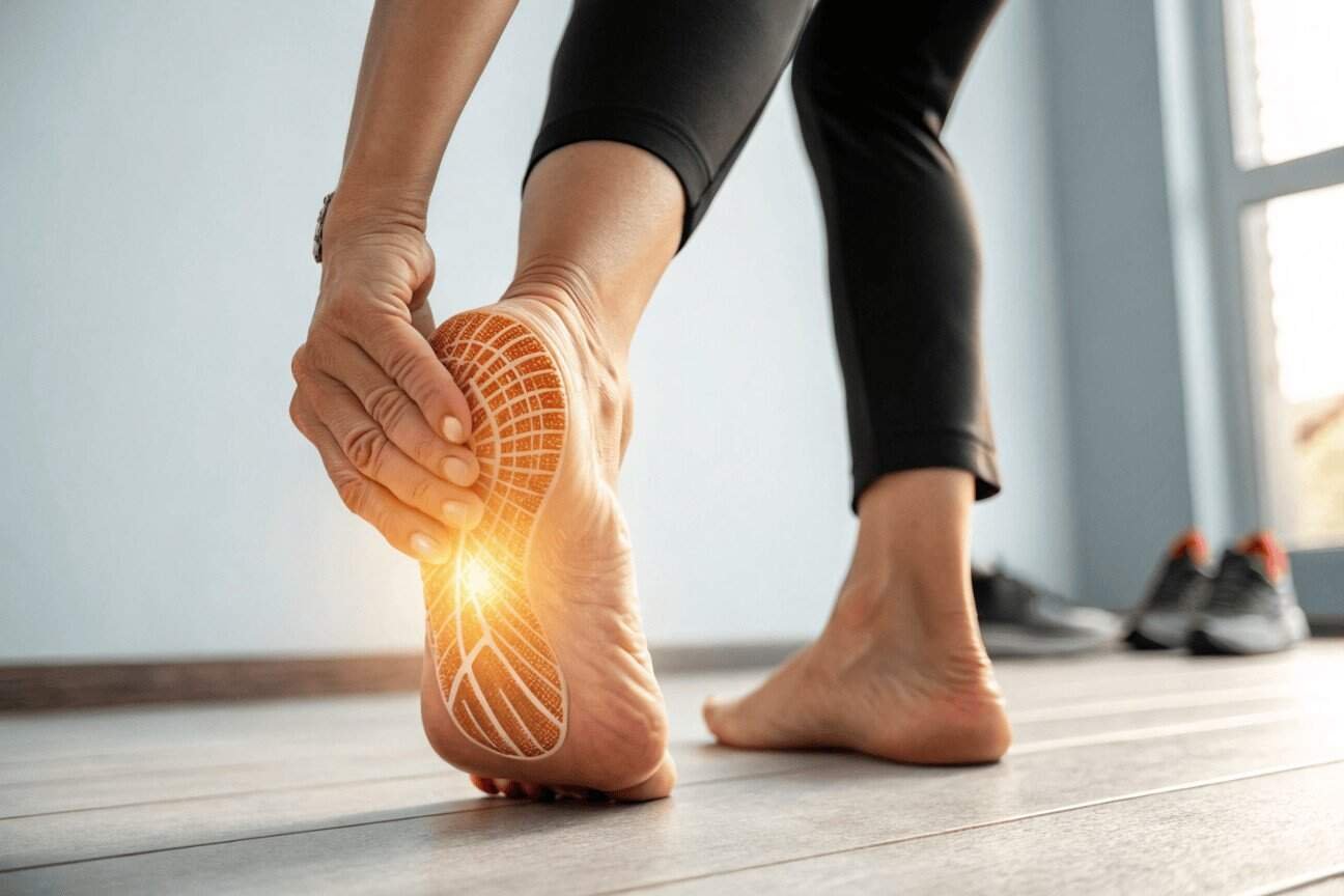 How can I get rid of heel pain while walking?