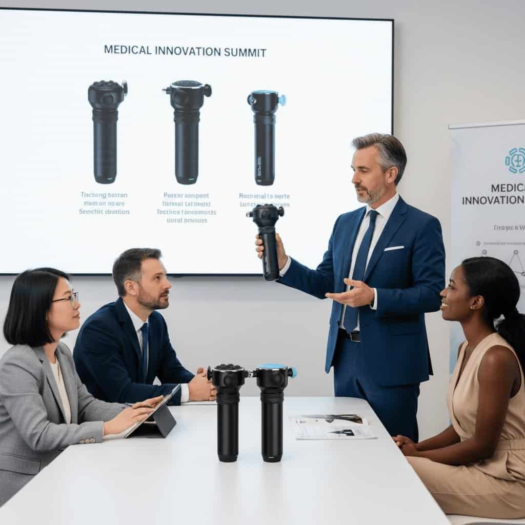 Corporate wellness gift set with custom branding