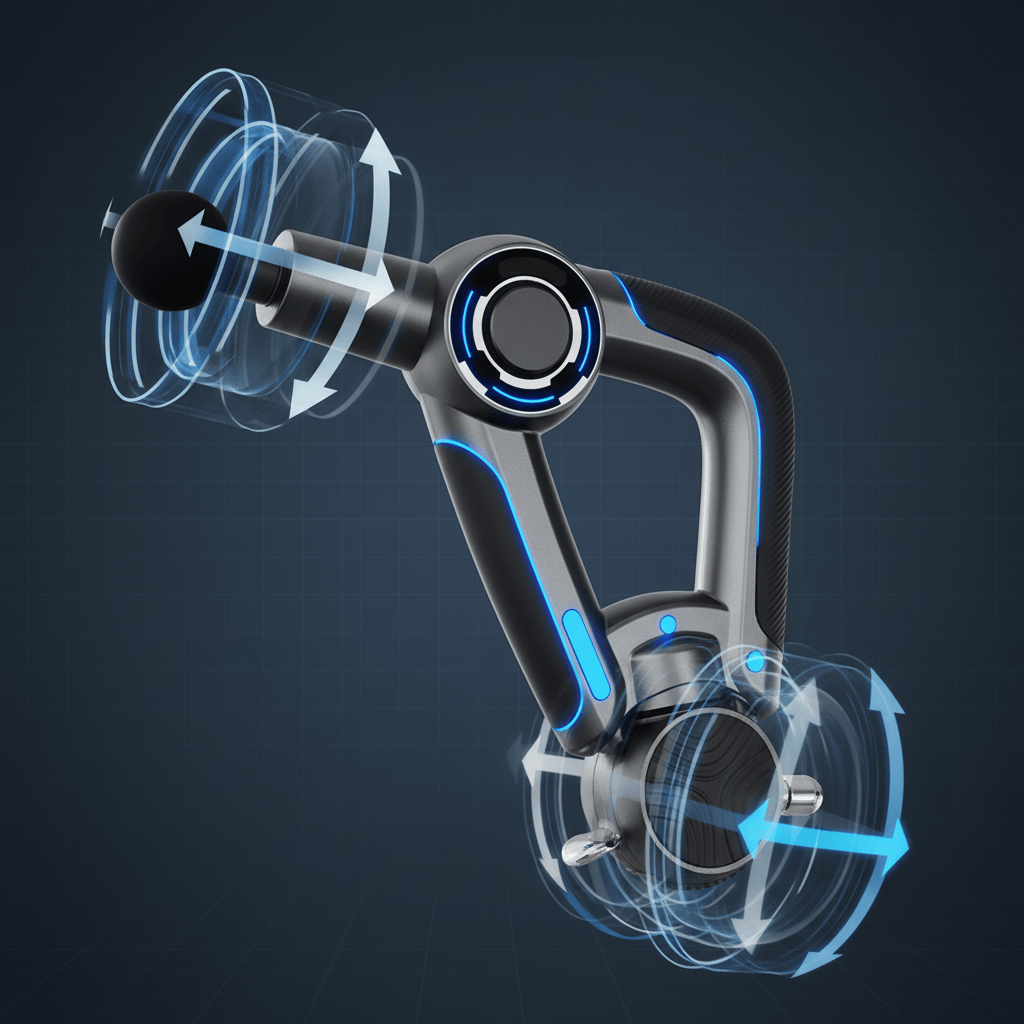 High-frequency massage gun for office relaxation