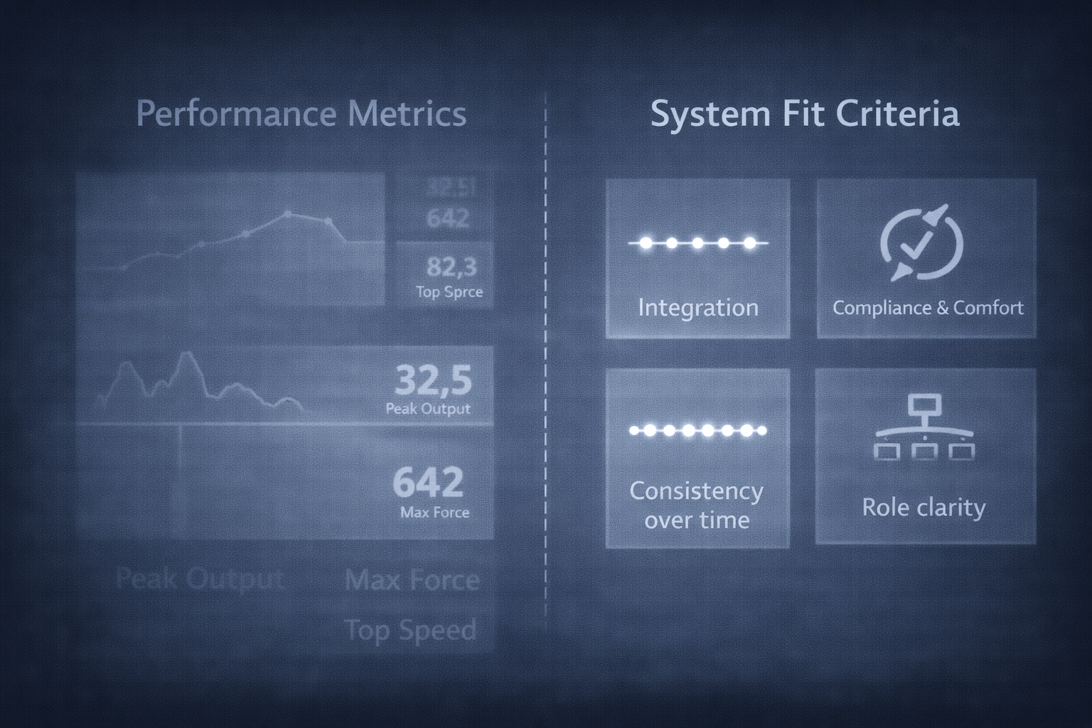 Evaluation criteria for teams