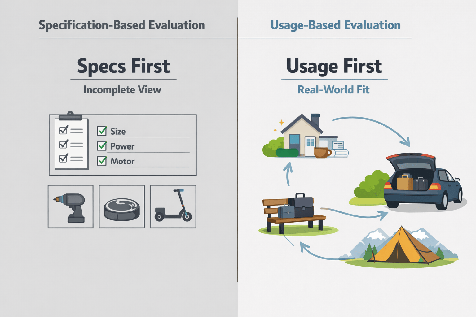 traditional recovery device evaluation metrics