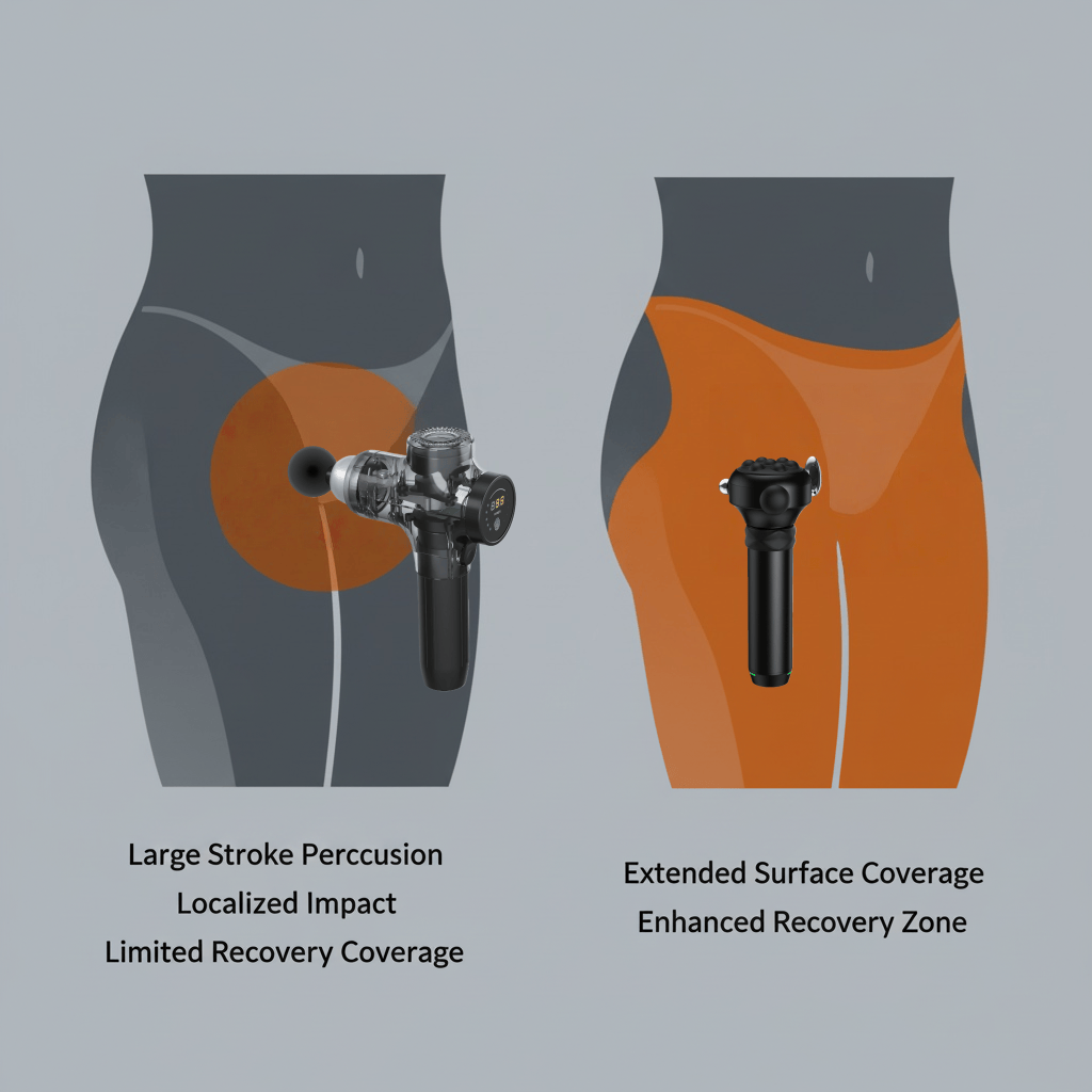 large stroke percussion recovery device